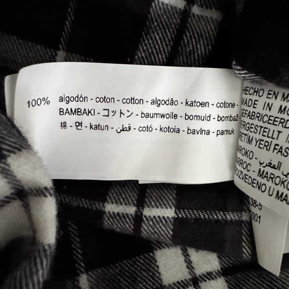 🖤 ZARA Plaid Flannel Shirt | Size L | New - Picture 8 of 8